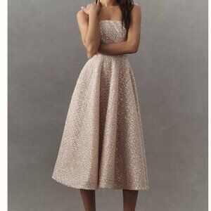 Helsi Vivi Strapless Beaded Fit & Flare Midi Dress - XS